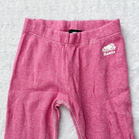 ROOTS Youth Girls Pink Thermal Joggers - Picture 4 of 12